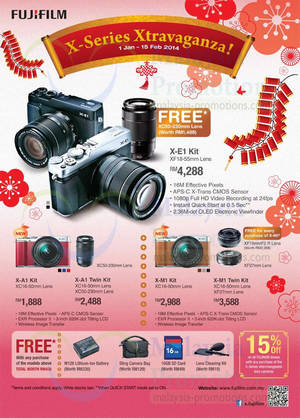 Featured image for (EXPIRED) Fujifilm X-Series Digital Cameras Promo Offers 1 Jan – 15 Feb 2014