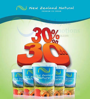 Featured image for (EXPIRED) New Zealand Natural 30% OFF Ice Cream Take Home Packs Promo 30 Dec 2015