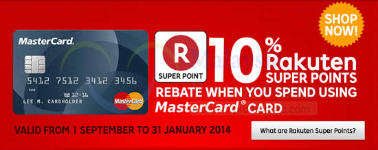 rakuten-10-super-points-rebate-with-mastercard-payments-17-31-jan-2014