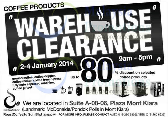 Roast Coffee 2 Jan 2014