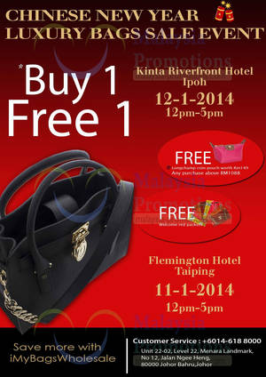 Featured image for (EXPIRED) iMyBags Luxury Branded Handbags Sale @ 2 Locations 11 – 12 Jan 2014