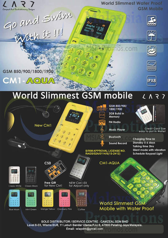 1 Apr Card Water Proof GSM Mobile