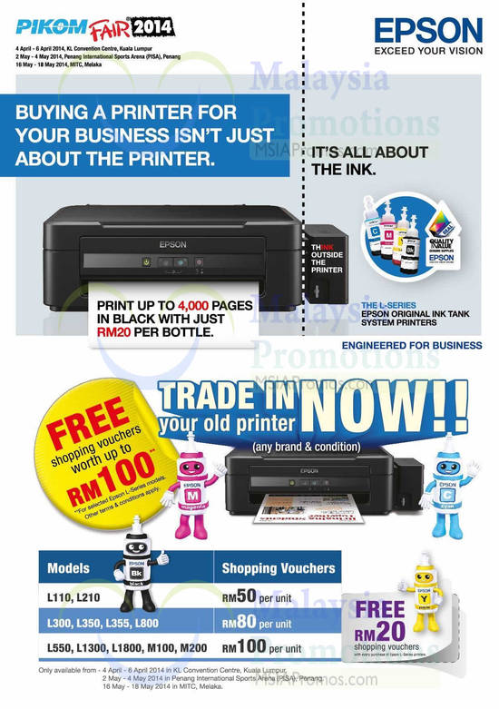 1 Apr L Series Printer Features, Trade In Shopping Vouchers