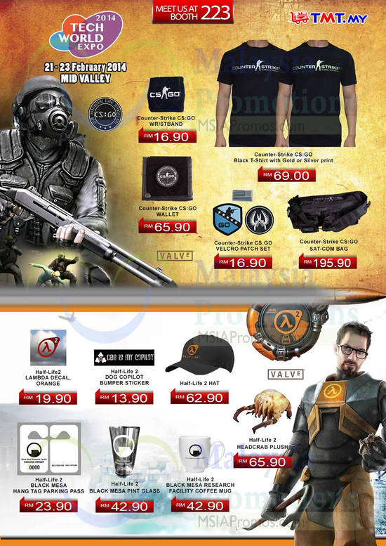 19 Feb TMT Counter-Strike Wrist Band, Wallet, Bag, Valve Half-Life