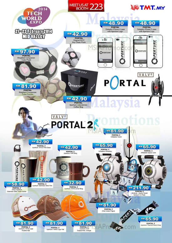 19 Feb TMT Portal Valve Accessories, Portal 2, Caps, Mug, Fuzzies