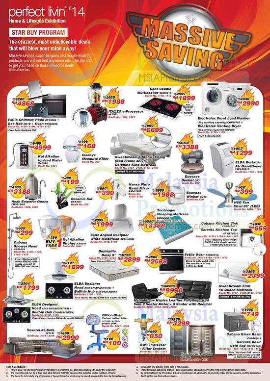 25 Feb Star Buys, Massive Savings, Mattress, Appliances, Bed Frame, Sofa