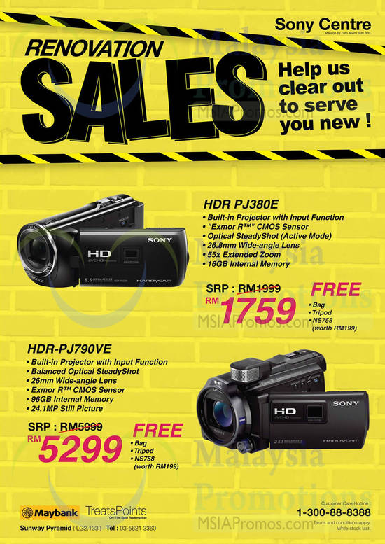 26 Feb Digital Camcorders HDR PJ380E, PJ790VE