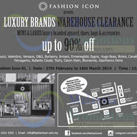 Featured image for (EXPIRED) Fashion Icon Luxury Branded SALE @ Kuala Lumpur 27 Feb – 16 Mar 2014