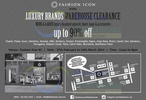 Featured image for (EXPIRED) Fashion Icon Luxury Branded SALE @ Kuala Lumpur 27 Feb – 16 Mar 2014