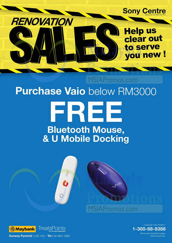 Free Bluetooth Mouse n u Mobile Docking for purchase below RM3000