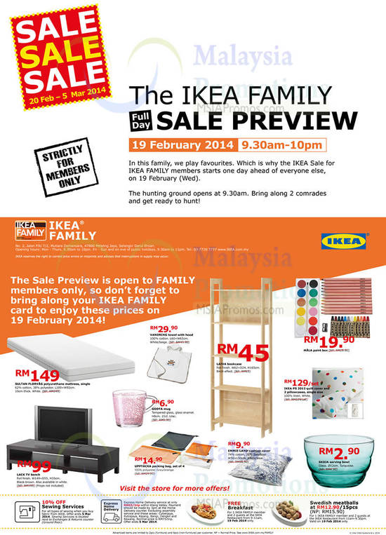 IKEA Family Offers 17 Feb 2014