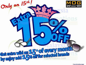 Featured image for MOG Eyewear 15% OFF Promo 15 Oct 2014