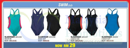 Swimclub Slazenger Racer BK, Basic Suit, X Back Suit