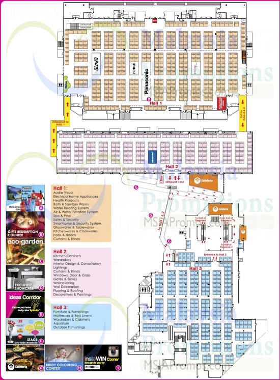 2 Apr Perfect Livin Floor Plan, Hall 1, Hall 2, Hall 3