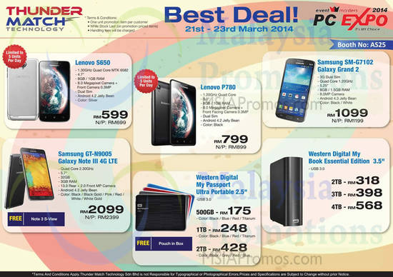 21 Mar ThunderMatch Technology Mobile Phones, External HDD Samsung, Lenovo, Western Digital