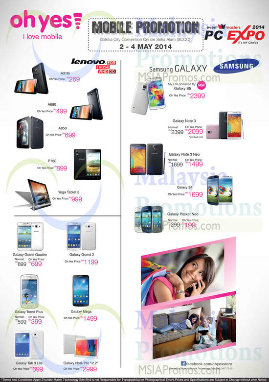 3 May Oh Yes Smartphones, Tablets, Lenovo, Samsung