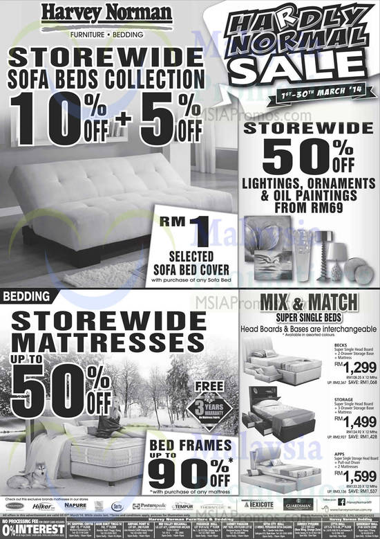 50 Percent Off Mattresses, Lighting, Ornaments, Oil Paintings