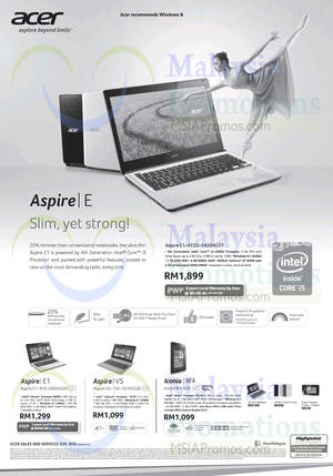 Featured image for Acer Aspire Notebooks & Iconia Tablet W4 Offers 15 Mar 2014