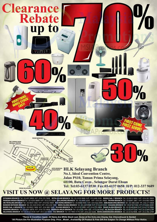 Clearance Rebate Up To 70 Percent Home Appliances