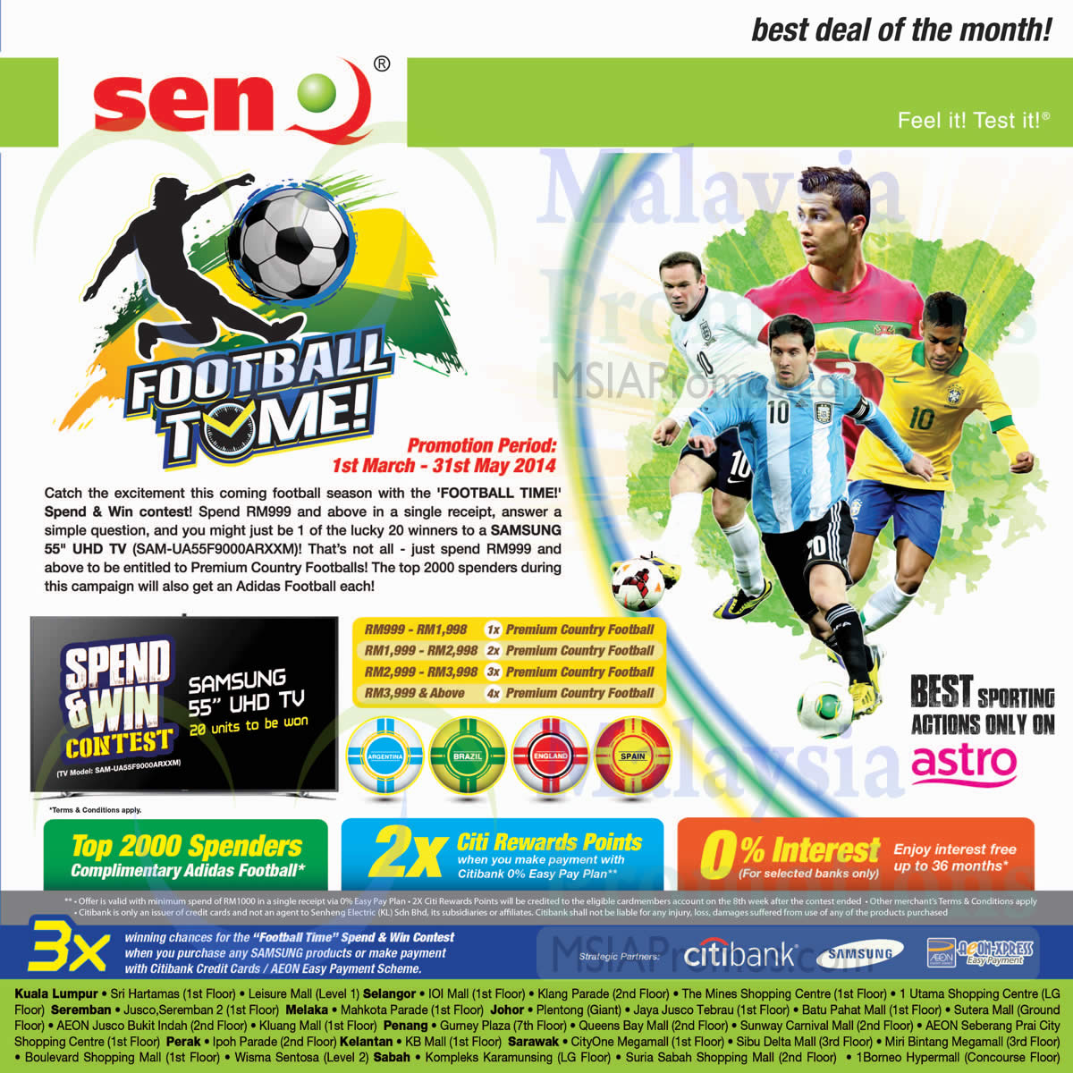 Featured image for SenQ TVs, Digital Cameras, Home Appliances & Mobile Phones Offers 1 Mar 2014