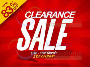 Featured image for (EXPIRED) Lazada Up To 83% OFF Clearance SALE 15 – 16 Mar 2014