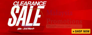 Featured image for (EXPIRED) Lazada Clearance SALE Offers 28 – 31 Mar 2014