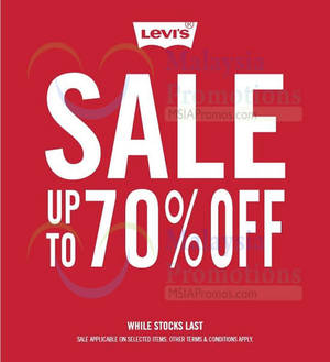 Featured image for (EXPIRED) Levi’s Up To 70% OFF Selected Items @ Nationwide 14 – 31 Mar 2014
