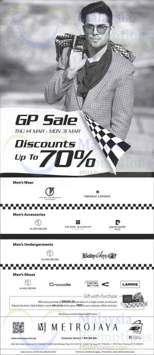 Featured image for (EXPIRED) Metrojaya Up To 70% OFF GP Sale 14 – 31 Mar 2014