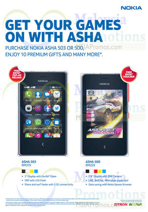 Featured image for Nokia Asha 503 & Asha 500 Smartphone Offers 13 Mar 2014