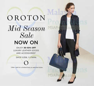 Featured image for (EXPIRED) Oroton Mid Season SALE Up To 50% OFF 15 Mar 2014