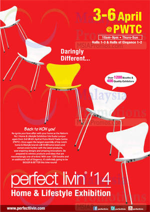 Featured image for (EXPIRED) Perfect Livin 2014 Home & Lifestyle Exhibition @ PWTC KL 3 – 6 Apr 2014