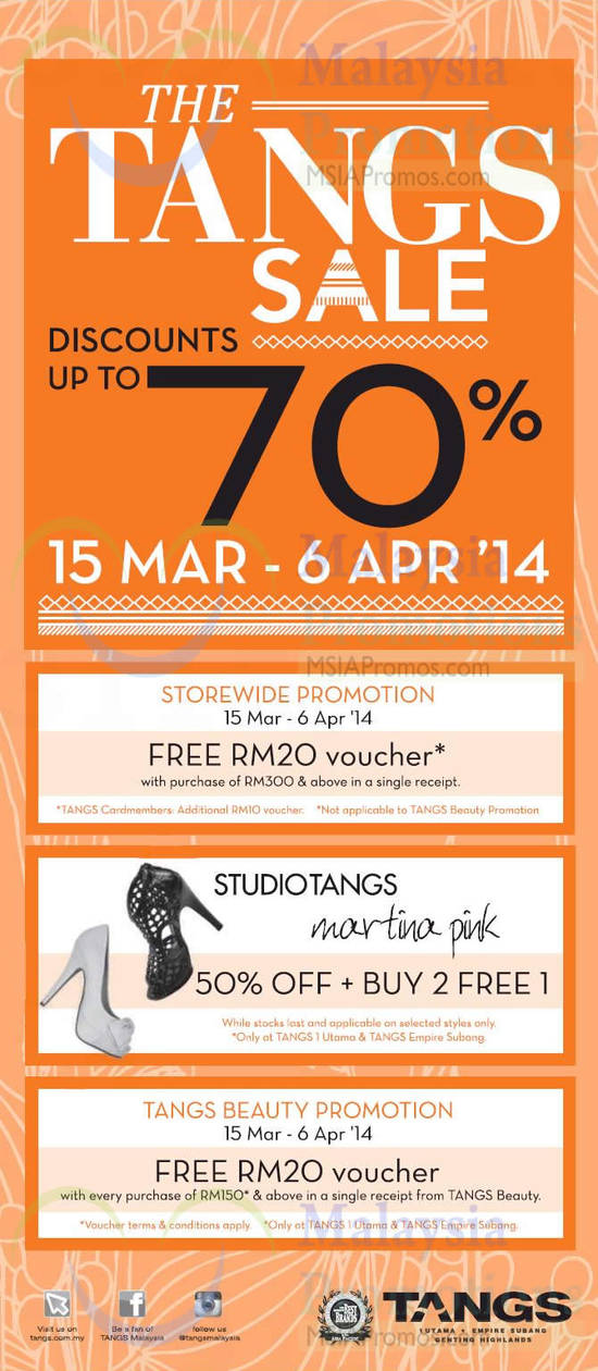 Tangs Sale 14 Mar 2014