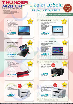 Featured image for (EXPIRED) Thunder Match Clearance SALE @ Aeon Seberang Prai 28 Mar – 13 Apr 2014