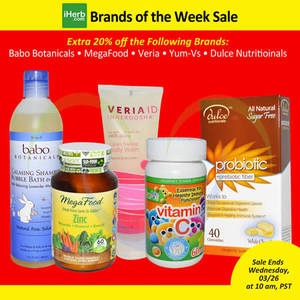 Featured image for (EXPIRED) iHerb.com 20% OFF Selected Brands SALE 21 – 26 Mar 2014