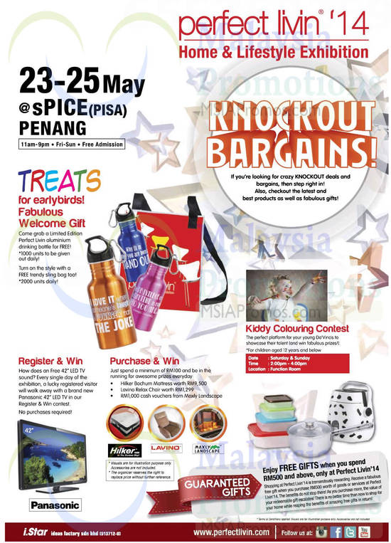 22 May Treats For Earlybirds, Register, Purchase n Win, Kiddy Colouring Contest, Free Gifts