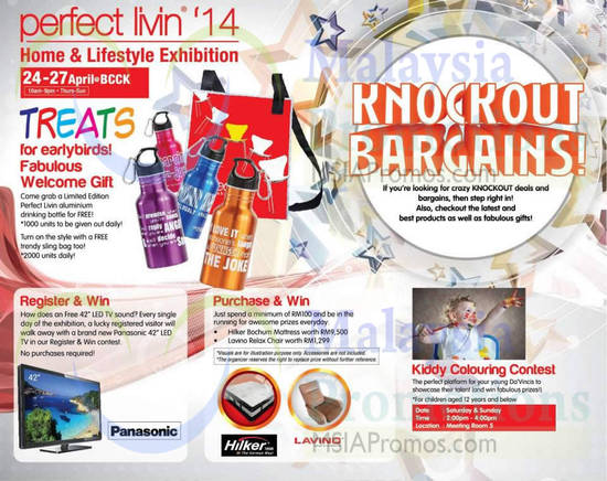 23 Apr Knockout Bargains. Register n Win, Purchase n Win, Colouring Contest