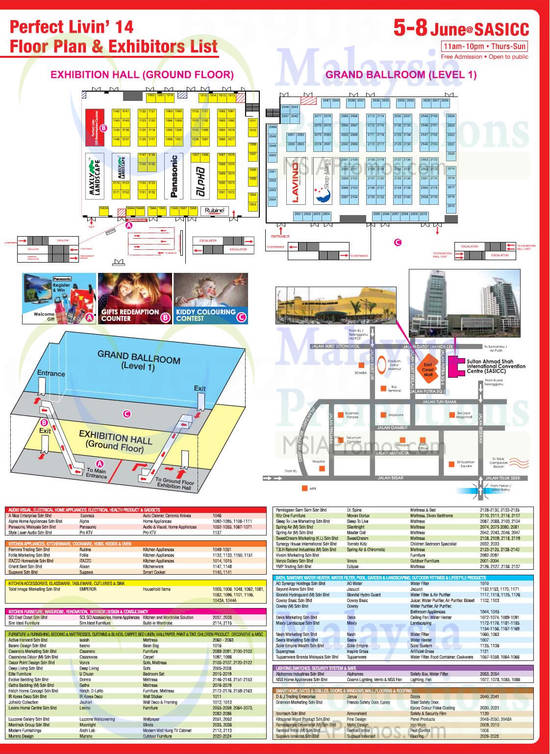 4 Jun Floor Plan, Exhibitors List