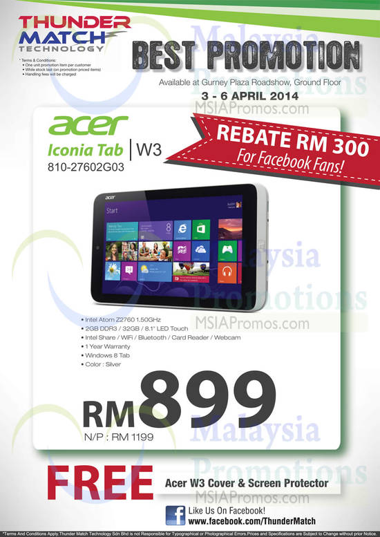 Acer Iconia Tab W3