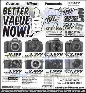 Featured image for (EXPIRED) Aver Awards DSLR Digital Cameras Offers 15 – 30 Apr 2014