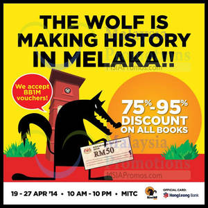 Featured image for Big Bad Wolf Books SALE Event @ MITC Melaka 19 – 27 Apr 2014