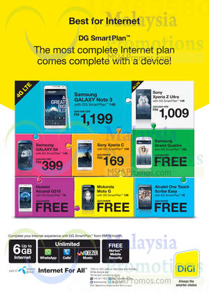 Featured image for Digi 4G LTE Mobile Phone Price Plans 10 Apr 2014