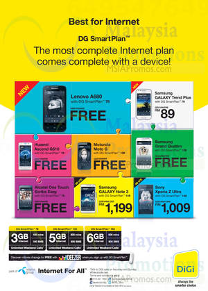 Featured image for Digi SmartPlan Mobile Phone Price Plans Offers 16 Apr 2014