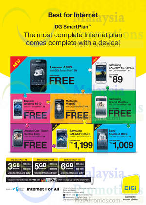 Featured image for Digi SmartPlan Mobile Phone Price Plans Offers 23 Apr 2014