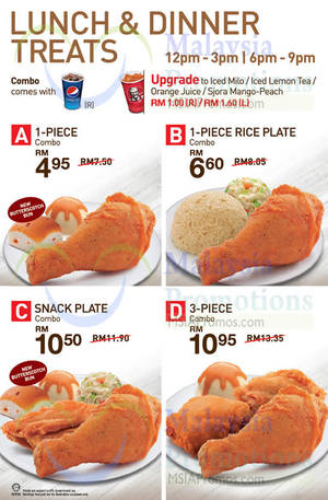 Featured image for KFC NEW Lunch & Dinner Treats 15 Apr 2014
