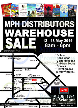 Featured image for MPH Distributors Warehouse Sale @ Petaling Jaya 12 – 18 May 2014