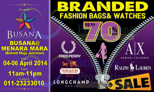 Featured image for (EXPIRED) Marque House Up To 70% OFF Branded Sale @ Busana Menara Medan 4 – 6 Apr 2014