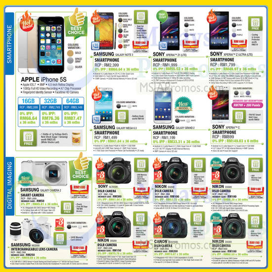 Smartphones, Tablets, Digital Cameras, DSLRs, Apple, Samsung, Sony, Nikon, Canon