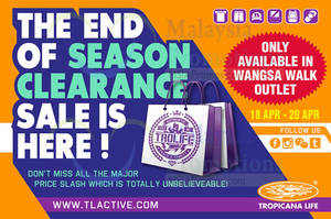 Featured image for (EXPIRED) Tropicana Life End of Season Clearance SALE @ Wangsa Walk 18 – 20 Apr 2014