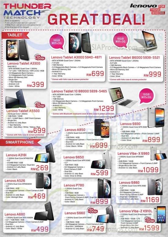 5 Jun Thundermatch Lenovo Tablets, Smartphones