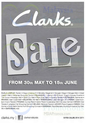 Featured image for (EXPIRED) Clarks SALE 30 May – 15 Jun 2014